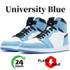 1S Men Basketball Shoes Jumpman 1 Neutrale olijfwitte cement University Blue Lucky Green Lost en gevonden taxi dames gewassen roze heren trainers sport sneakers