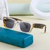Lunettes de soleil Designer pour hommes femmes avec boîte mode cadre carré lunettes pour femmes acide propionique métal insert UV400 lunettes de soleil pour hommes