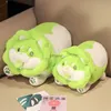 Plyschdockor 25/35 cm kål shiba inu hund söt grönsak fairy anime plysch leksak fluffig fylld mjuk docka kawaii kudde baby barn leksaker gåva