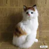 Pluszowe lalki urocze pluszowe koty zabawki Kreatywne imitacja symulacja kota mini kot