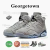 Jumpman 6 Basketball Shoes 6s Toro Bravo Aqua Cool Grey UNC Georgetown Midnight Navy Red Oreo University Blue British Khaki Yellow Ochre mens trainers sneakers 40-47