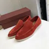 5S loro Piano Scarpe casual da uomo Mocassini LP Scarpe eleganti basse basse in pelle scamosciata Oxford in pelle di mucca walk comfort mocassino slip on pianoloafer suola in gomma appartamenti