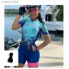 Tute da ciclismo Set di maglie da ciclismo 2021 Abbigliamento sportivo da donna personalizzato Abbigliamento da bicicletta e bavaglino Pantalone da uomo Motocross Triathlon Tuta SetH24122