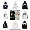 Offs Style Hoodie Schwarz -Weiß -Designer Herren Fashion Hoodies Fingerabdruck OW Marke Kapuze -Sweatshirt Oversize Damen Designer Whitees Qddk