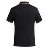 Män polo t-shirt anpassningsbar golf bombre polos 50% bomull daglig smart casual kläder sommar hösten lapel topp personlig