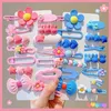 Accessoires pour cheveux, jolis Clips d'été, épingle à cheveux pour enfants, filet rouge, jolie Barrette Dopamine, cadeau pour enfants pour filles