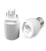 PBT G24Q G24 to E27 Lamp Holder Converter for LED Halogen CFL Light Bulb Lamp Adapter E27G243338587