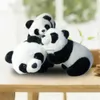 Plush Dolls 1PC Birthday Kneeling Sitting Kids Baby Soft Cloth Toy Cute Cartoon Pillow Plush Panda Stuffed Animals Present Doll