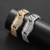 15/20mm Hip Hop T Zircon Miami Cuban Link Chain Mens Necklace 18k Real Gold Plated Men Zircon Spring Buckle Heavy Jewelry