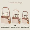 Trasportino marrone simpatico cucciolo per uscire borsa a tracolla portatile borsa per cani animale domestico gatto chihuahua Yorkshire forniture per cani per cani di piccola taglia trasportino per cani