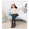 Byxor Spring Autumn Culottes Kids Korean Version Bomull Barn Leggings Girl Ruffle Toddler kjol Byxor Baby