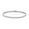 Pulseira de diamante branco feita em ouro branco 14k a preço de atacado Pulseira de tênis com diamantes brancos naturaisvvs joias com diamantes