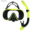 Masques de plongée QYQ Masque de plongée professionnel et ensemble de tubes de respiration facile SnorkelL240122