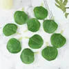 Decorative Flowers 100pcs Silk Eucalyptus Leaves Artificial Plants Wedding Wreaths DIY Gifts Box Christmas Decorations For Home