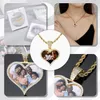 Necklaces Customize Mother's Day Gift Personalized Family Photo Necklace Gold Stainless Steel Photo Jewelry Couple Memory Pendant Gifts