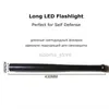 Ficklampor Tactical Stick Xpe Q5 3 -lägen LED Flashlight Baseball Bat Självförsvar Led Flash Light Lamp Torch + 18650 Batteri + laddare 240122
