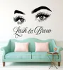 Lash Brow Decalcomania della parete Estensione delle ciglia Decorazione del salone di bellezza Make Up Room Wall Stickers Art Cosmetic Art Poster LL300 2012014671853