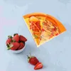 Decorative Flowers 2 Pcs Fake Food Simulation Pizza Child Home Accents Decor Fast Toys Playset Artificial