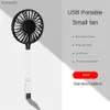 Electric Fans Portable USB Fan Mute Desktop Mini Air Cooling Fans Rechargeable Plug Hand-held Bendable Small Fans For Summer Office SuppliesL240122