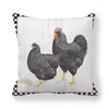 Cuscino Divertente Gallina Gallo Fodera Stampata 45x45 Cm Poliestere Fattoria Casa Decorativa Federa Housse De Coussin