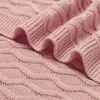 Couvertures bébé Super doux coton tricoté Born Netural poussette lit canapé lange d'emmaillotage sac de nuit 100 80 cm enfants tapis de couchage