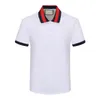 Camisa polo masculina de verão, designer, preto, branco, manga curta, camisas polo, casual, negócios, moda de rua alta