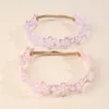 Hair Accessories 2Pcs Baby Lace Headband Elastic Born Flowers Soft Nylon Band Girls Princess Turban Infant Headwrap