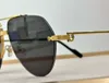 Occhiali da sole pilota vintage in metallo oro/occhiali da uomo lenti grigio scuro Sonnenbrille sfumature Sunnies Gafas de Sol Uv400 Eyewear con scatola