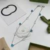 Ketting G Hanger Sieraden Accessoires Designer Dames Saffier Titanium Stalen Bedel Saffier Hanger Geschenken ifts