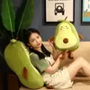 Plush Dolls 50-100cm Kawaii Stuffed Fruit Green Giant Avocado Plush Toy Soft Doll Big Sleeping Pillow Cute Birthday Gift for Girl Room Decor