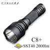 Flashlights Convoy C8 Plus Flashlight with Luminus SST40 Led Linterna 18650 Flash Light High Powerful 2000lm Camping Lamp Tactical Torch 240122