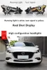 Luz principal do carro para mazda 3 axela led farol de circulação diurna 2017-2019 sinal de volta lente da lâmpada de feixe alto