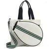 Outdoor Bags White Canvas Tennis Bag Men Women Removable Sport Racquet Handbag Squash Badminton Padel Racket Shoulder