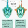 Diving Masks Full Face Snorkel Mask with Detachable Camera MountSnorkeling Swimming Diving Mask Wide View Anti-Fog Anti-Leak for AdultL240122