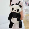 Plüschpuppen Kawaii Panda Rucksäcke Stofftier Tasche Mädchen Jungen Plüsch Schulranzen Plüsch Rucksack Spielzeug Niedliche Kinder Baby Geschenke