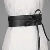 Bälten mode lyx enkel wrap smal fit damklänning cummerbands korsett midjeband läderbälte brett midjeband