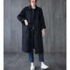 Trench da donna Cappotto di grandi dimensioni alla moda Primavera autunno coreano monopetto lungo frangivento Cappotto femminile allentato casual retrò