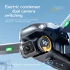 Dron plegable sin escobillas KS11, cámara dual HD FPV, evitación de obstáculos, posicionamiento de flujo óptico, lente ajustable de 90°, estuche de transporte
