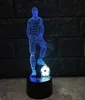 Stylish Lamp Touch Sensor Soccer Shaped 3D Light for Football Sports Fans Gift 7 Färg Byt belysning5235264