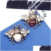 Pins Broches Bohemen Tendency Bee Broche Mode Imitatie Parels Glas Insect Voor Vrouwen Sieraden Drop Levering Dhli6