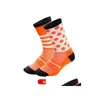 Chaussettes de sport DH DH-13 Cyclisme Hommes Vélo Sock Dames Hommes Crossfit 211229 Drop Livraison Extérieur Athlétique Extérieur Accs Ot2Vl