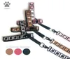 Luxury Dog Harny and Leases Set Easy Walk No Pull Dog Harnesses Designer Pet Collar Classic Letter Mönster Lösning för små medi7379173