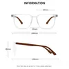 Sunglasses Wood Pattern Retro Anti Blue Light Glasses for Men Optical TR90 Male Square Glasses Frame Women Clear Lens Gift Frames F75233 YQ240120