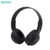 Hörlurar SODO SD704 Bluetooth -hörlurar Overear 3 EQ -lägen Trådlösa hörlurar Bluetooth 5.1 Stereo -headset med MIC Support TF -kort