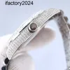 AP Watch Diamond Moissanite Iced Out Can Pass Test Mens Designer Mechanical Movement 41mm Silver Strap rostfritt stål Sapphire Waterproof Fashion Armband GIF