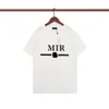 Amirir Designer Mannen T-shirts Klassieke Foundation Korte Mouw Luxe Hip Hop Straat Populaire Mannen Vrouwen T-shirt Puur Katoen 7690