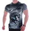 Camiseta masculina moda t-shrit 2024 marca camiseta casual estampas de manga curta roupas masculinas para masculino cor escura pulôver topo t