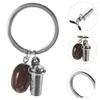 Porte-clés 2 PC Grain de café Porte-clés Fob Creative Sac Pendentif Pendentifs en alliage Mini Décor suspendu Coupe de zinc Modélisation Homme Ornement en métal