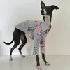 Hundkläder greyhounds skjorta kläder vår sommar andas rent bomull Whippets italienska husdjursmaterial