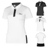 Golf T-shirt voor dames, zomersport, golfkleding, shirt met korte mouwen, sneldrogend, ademend poloshirt voor dames